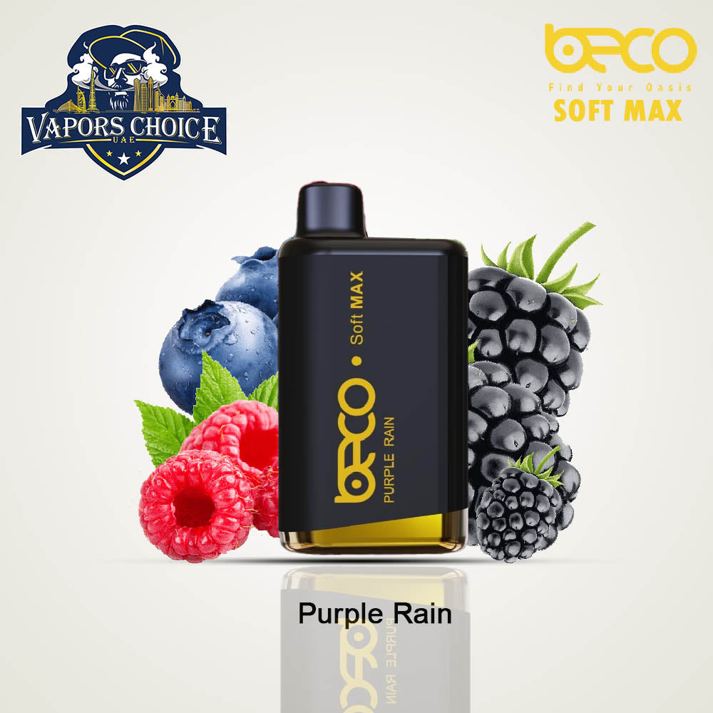 BECO SOFT MAX 12000 PUFFS (20mg) - DISPOSABLE VAPE Purple Rain UAE Ajman & Ras Al-Khaimah